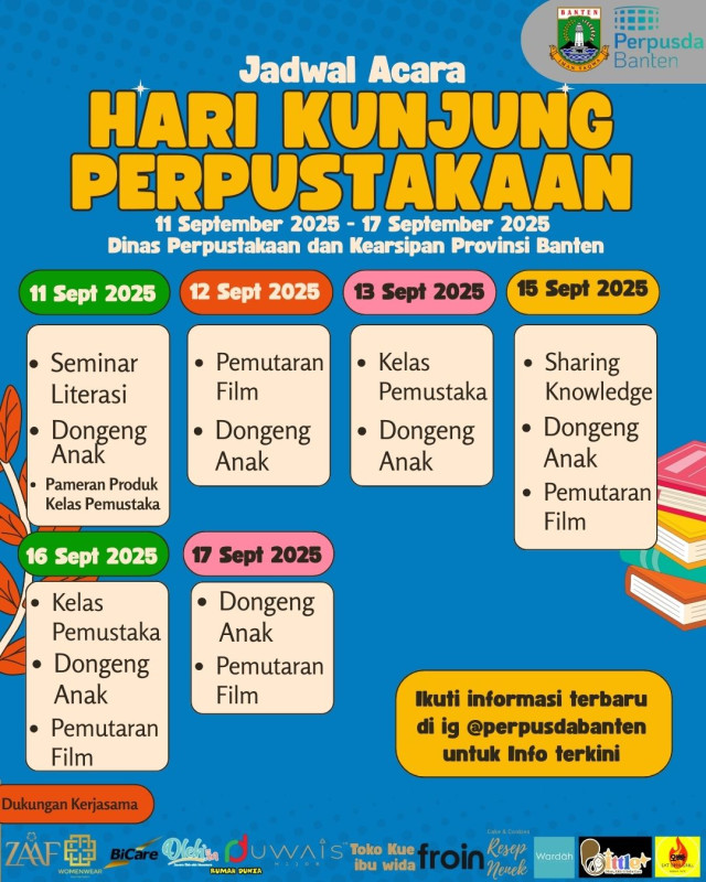 Jadwal Hari Kunjung Perpustakaan 2025