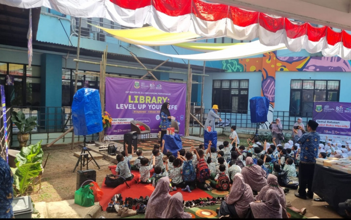 Perayaan HUT Banten ke-24 Bersamaan dengan Hari Kunjung Perpustakaan