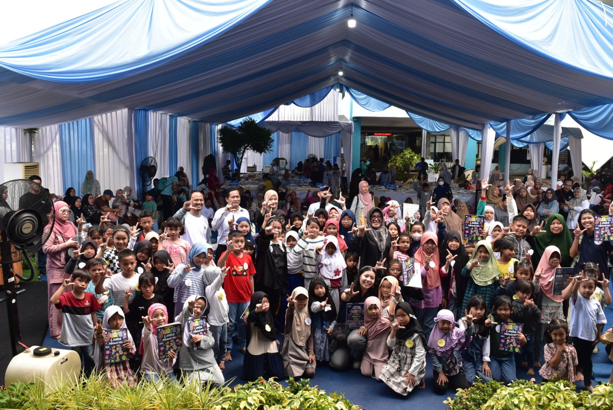Ratusan Anak Ramaikan Mewarnai Bersama di Banten Book Fair 2025: Joinlibrary#2