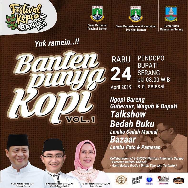 BANTEN PUNYA KOPI (kerjasama Dinas Pertanian dan Dinas Perpustakaan dan Kearsipan Provinsi Banten)