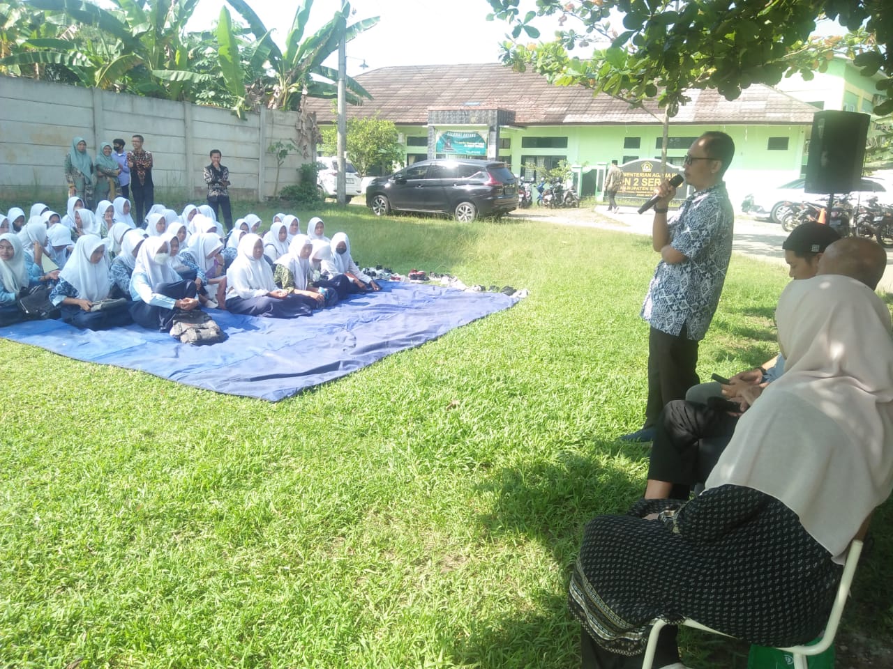 DORONG LITERASI, PERPUSTAKAAN DAERAH PROVINSI BANTEN  BEKERJASAMA DENGAN MA NEGERI 2 KAB. SERANG